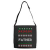 ugly christmas father Adjustable Strap Totes