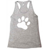 paw sticker vinyl decal Racerback Tank