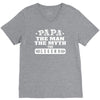 papa gift day shirt grandfather tee best V-Neck Tee