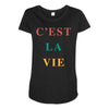 Cest La Vie Maternity Scoop Neck T-shirt