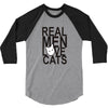 real men love cat 3/4 Sleeve Shirt