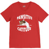 pawsitive catitude V-Neck Tee