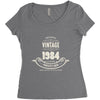 premium vintage 1984 classic perfectly aged limited edition Women's Triblend Scoop T-shirt