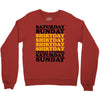 saturday sunday shitday Crewneck Sweatshirt