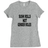 cute gender roles Ladies Fitted T-Shirt