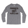 progress not perfection Long Sleeve Shirts