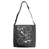 bicycle cyclopath bike hobby exploded Adjustable Strap Totes