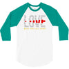 love make you fall apart 3/4 Sleeve Shirt