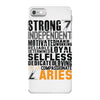 Strong Independent Motivated Aries iPhone 7 Case
