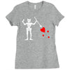 blackbeard's flag pirate edward teach Ladies Fitted T-Shirt