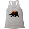 Bear Adventure With Rose Racerback Tank