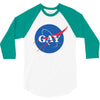 Nasa Gay Pride 3/4 Sleeve Shirt