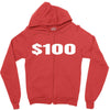 dollar Zipper Hoodie