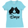 mickey mouse sexy dope Ladies Fitted T-Shirt
