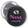 nana established 2017 Pin-back button