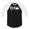 drums   problem solved   mens funny 3/4 Sleeve Shirt