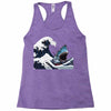 Great White Wave Shark Racerback Tank