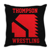 Thompson High School Wrestling (Vision Quest) Throw Pillow