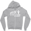 evolution of a chef cooking funny mens Zipper Hoodie