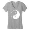 dripping ying yang Women's V-Neck T-Shirt
