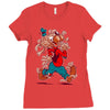 the flying spaghoofy monster Ladies Fitted T-Shirt