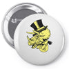 triceratop hat Pin-back button