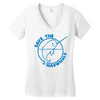 save the narwhales Women's V-Neck T-Shirt