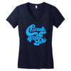 chicago house music Women's V-Neck T-Shirt