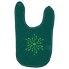 snowflake geek usb green Baby Bibs