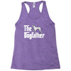 the dogfather dalmatian white Racerback Tank