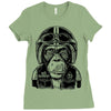 monkey in the motorcycle Ladies Fitted T-Shirt