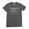 she wants the d   guitar chord(,she,wants,joke,visual,pun,funny,humor, Ladies Fitted T-Shirt