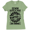 Gemini Hated By Many Wanted By Plenty Ladies Fitted T-Shirt