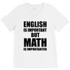 english is important but math is importanter V-Neck Tee