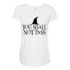 you shall not pass Maternity Scoop Neck T-shirt