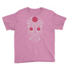 rose sugar skull Youth Tee