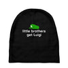 little brothers get luigi Baby Beanies