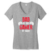 dad by day gamer by night gaming Women's V-Neck T-Shirt