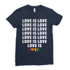 Love Is Love Ladies Fitted T-Shirt