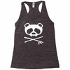 panda vampire skull Racerback Tank