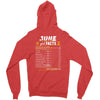 June Girl Facts Gemini Zipper Hoodie