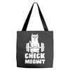 gym cat workout Tote Bags