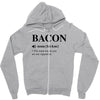Bacon Noun Zipper Hoodie