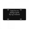haunted leg License Plate