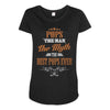 pops the man the myth best pops ever Maternity Scoop Neck T-shirt