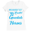 Grandpop Was Created because Grankids Need Real Heroes Ladies Fitted T-Shirt