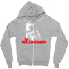 the walking dead tv show daryl dixon with bandana zombies Zipper Hoodie