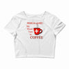 coffee lovers medical alert Crop Top