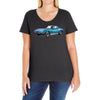 1965 corvette sting ray classic car, ideal birthday gift or pres Ladies Curvy T-Shirt