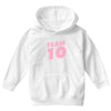 team 10 light pink Youth Hoodie